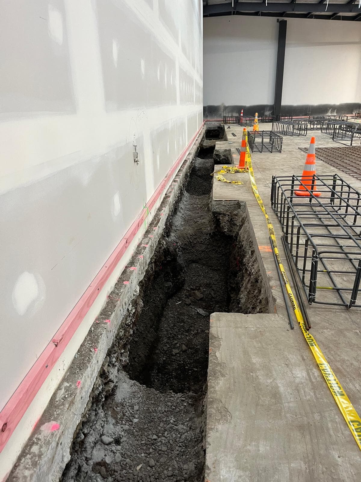 Trench Works On Site
