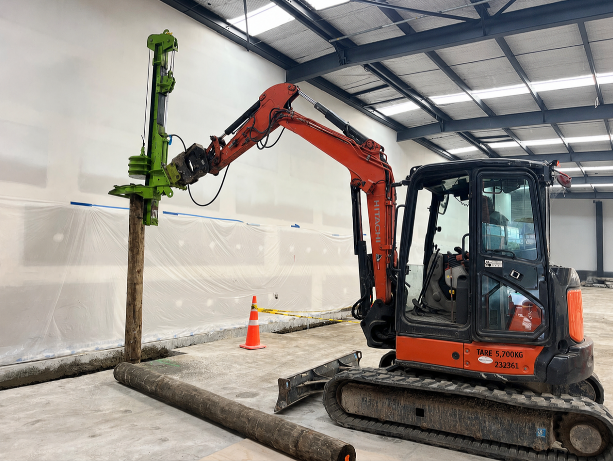 Pipe laying and trenching site works